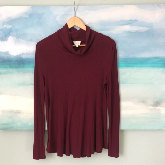 Anthropologie Deletta Cara Ribbed Turtleneck Tunic - Picture 2 of 5